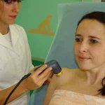 Gumb na stran fizioterapevtske tehnike terapija z ultrazvokom